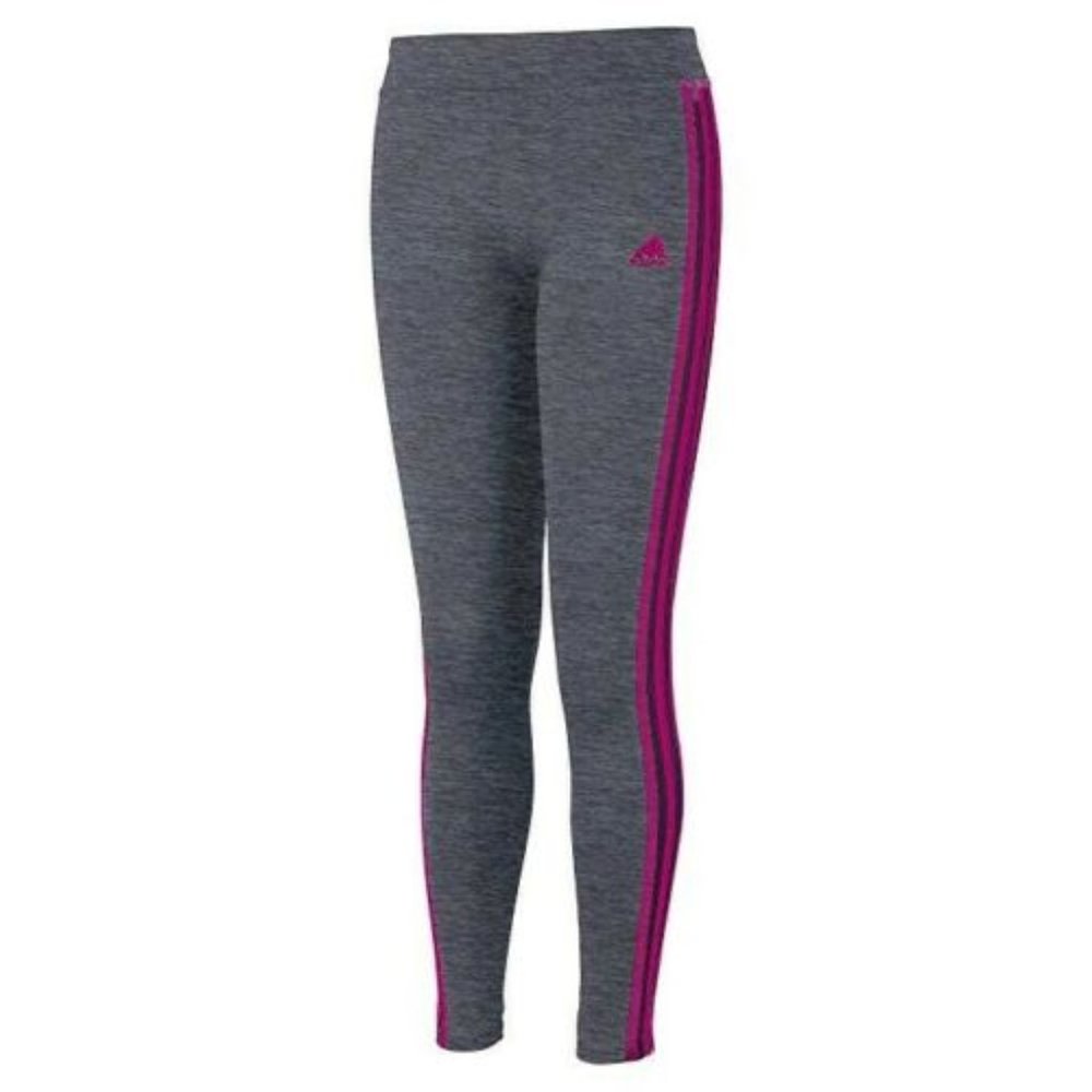 Adidas Youth Girls 3 Stripes Athletic Tights